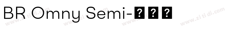 BR Omny Semi字体转换